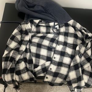 Black and white flannel